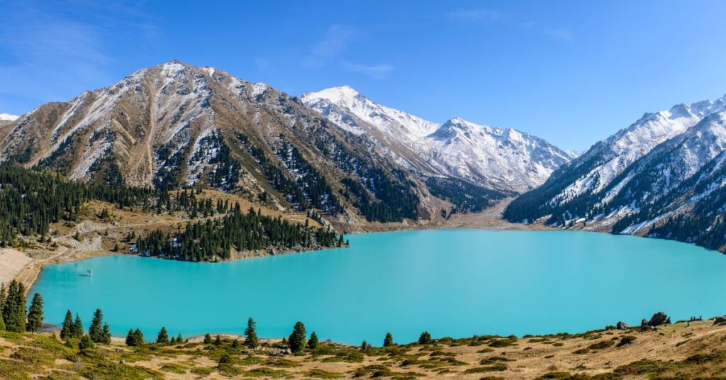 Big Almaty blue lake