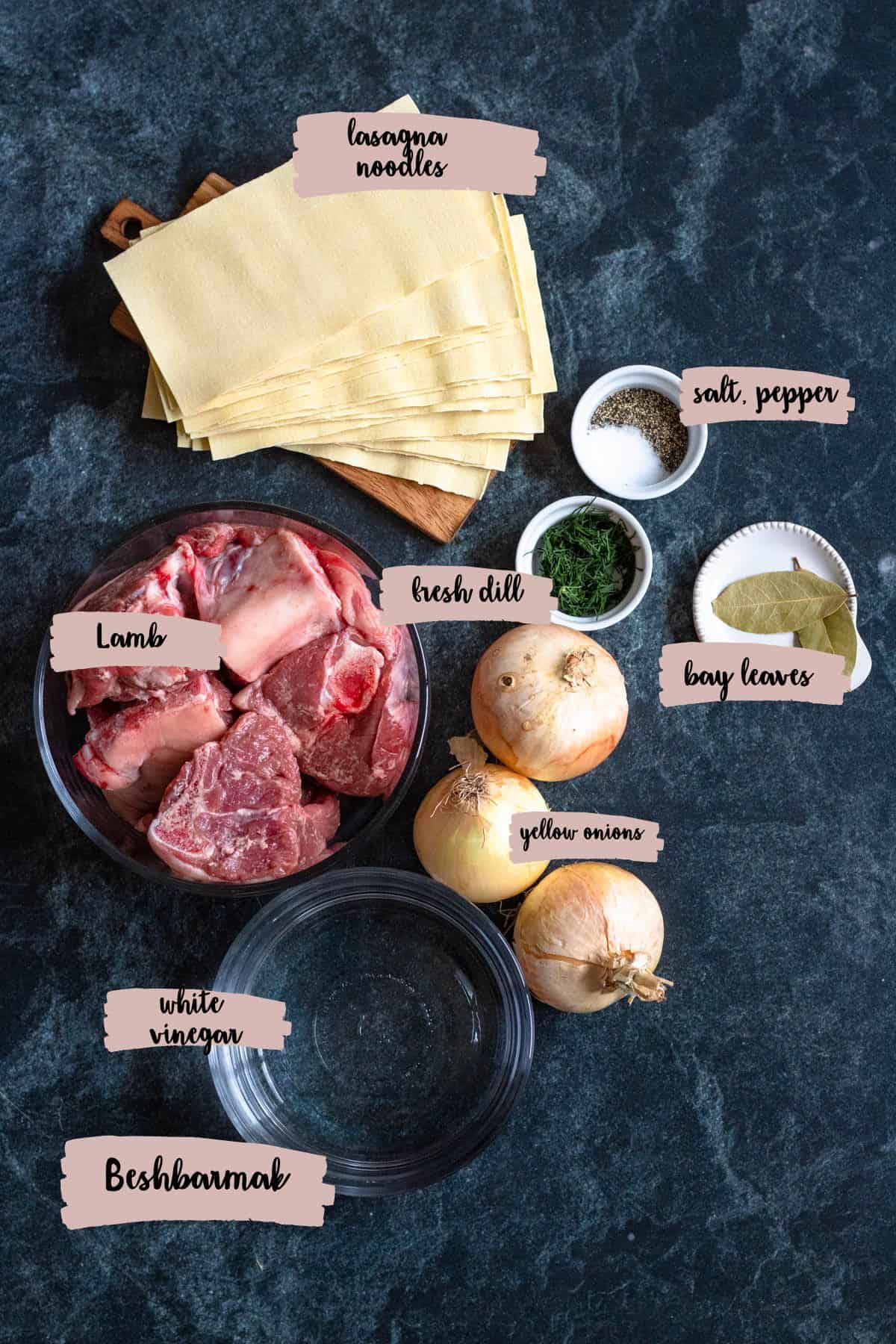 beshbarmaq ingredients