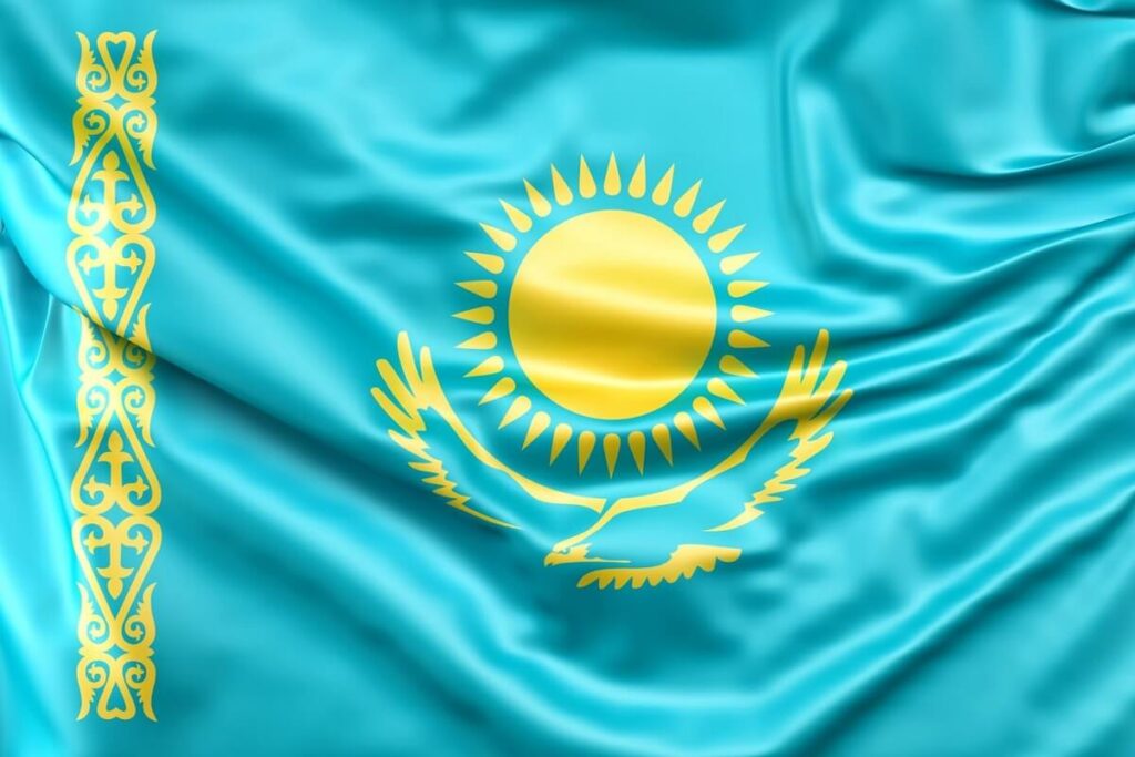 flag kazakhstan