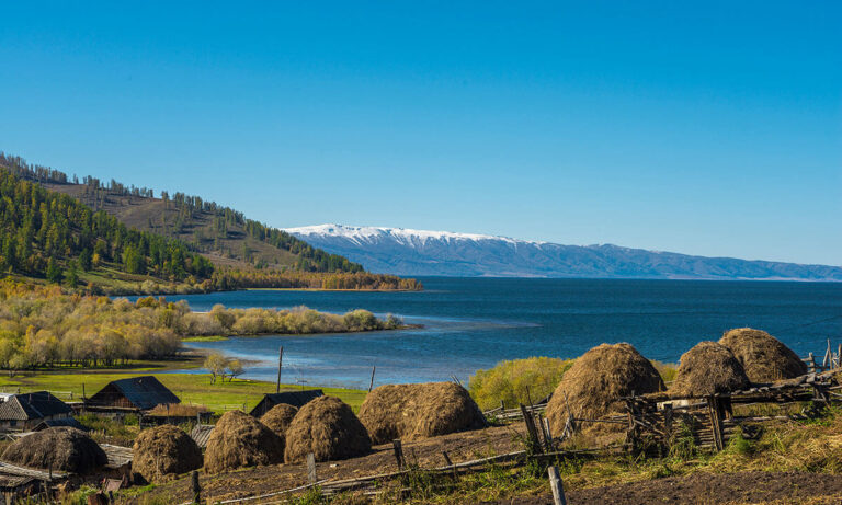 Lake Markakol in kazakhstan